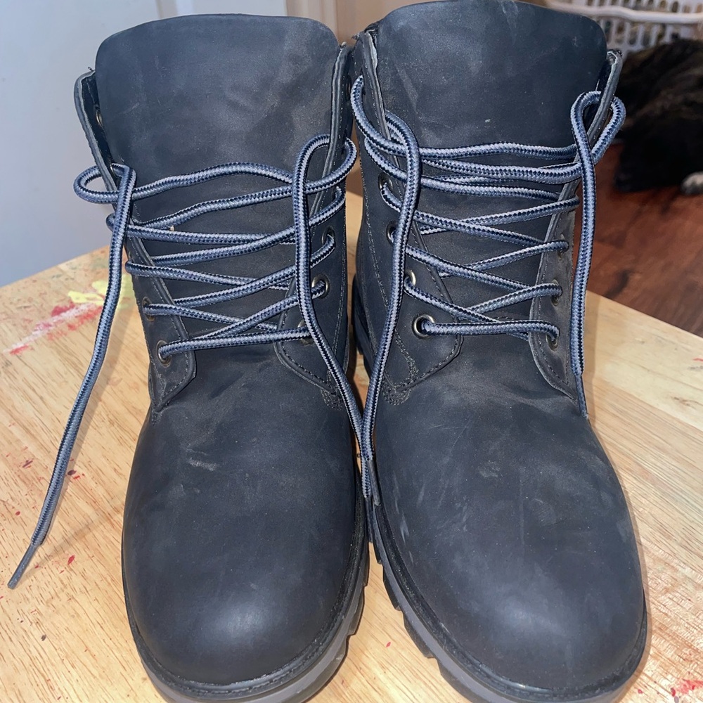 Jessica Cline Black Hiker Boots